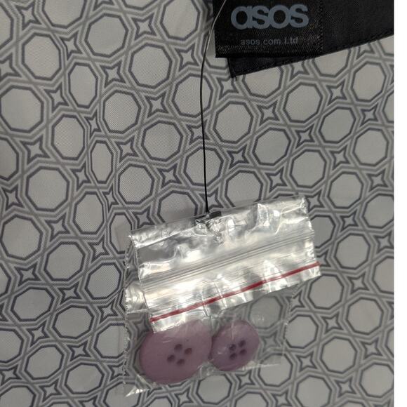 ASOS 46R Blazer Mens Taupe Mauve Slim Fit Stretch One Button Suit Jacket - Picture 7 of 10